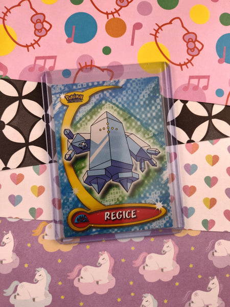 Vintage 2004 Topps 1st Edition Blue Label Regice #55 Advanced Challenge Non-Holo Pokemon Card - NM