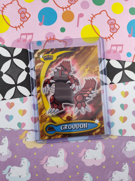 Vintage 2004 Topps 1st Edition Blue Label Groudon #33 Advanced Challenge Non-Holo Pokemon Card - NM