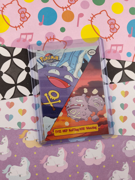 Vintage 1999 Topps TV13 #109 Koffing/#110 Weezing TV Animation Non-Holo Pokemon Card - NM
