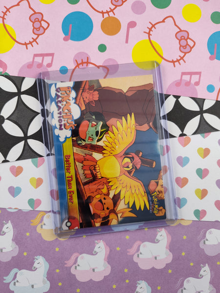 Vintage 1998 Topps 1st Edition Blue Label Pikachu's Vacation #56 "Better Than Ever" Non-Holo Pokemon Card - NM