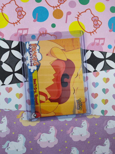 Vintage 1998 Topps 1st Edition Blue Label Pikachu's Vacation #43 "Don't Cry, Togepi!" Non-Holo Pokemon Card - NM