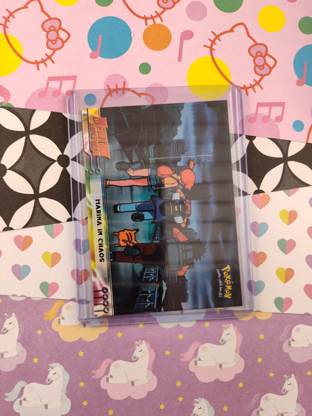 Vintage 1998 Topps Black Label Mewtwo Strikes Back #14 "Marina in Chaos" Non-Holo Pokemon Card - NM