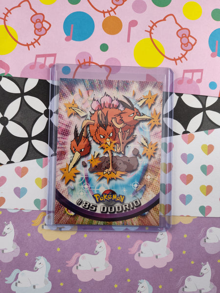 Vintage 1998 Topps 1st Edition Blue Label TV Animation Edition #85 Dodrio Non-Holo Pokemon Card - NM