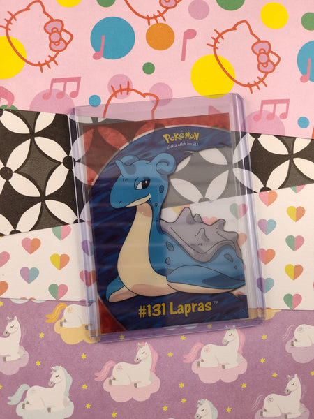 RARE Vintage 2000 Topps 1st Edition Blue Label TV Animation Edition #PC10 Lapras Clear Pokemon Card - NM