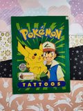 Vintage 1999 Pokemon Merlin Collection Temporary Tattoos Pack, Unused