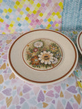 Vintage Temper-Ware by Lenox "Magic Garden" Appetizer/Dessert Plate Set/2