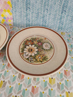 Vintage Temper-Ware by Lenox "Magic Garden" Appetizer/Dessert Plate Set/2