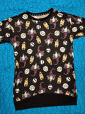 Walt Disney Tim Burton's The Nightmare Before Christmas All-Over Print Pullover Sweater, Sz L