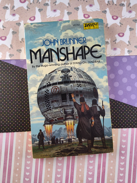 Vintage 1982 DAW Books 1st Printing Manshape by John Brunner, Science Fiction/Fantasy Softcover