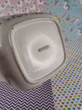 Vintage Floral w/Goose "Country Classics Collection by Action" Small Square Stoneware Casserole Dish