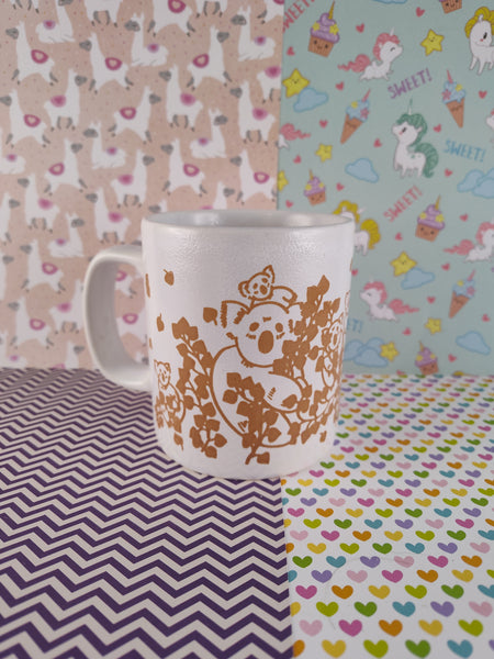 Vintage Koala Brown/Tan & White Coffee Mug, Made in England, Like New