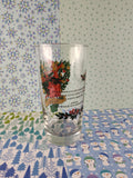 Vintage 12 Days of Christmas "9th Day" Glass Tumbler, Nice & Clean