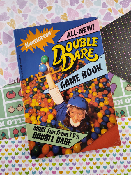 RARE Vintage 1989 1st Printing Nickelodeon Double Dare Game Book Softcover