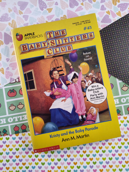 Vintage 1991 1st Printing The Baby-Sitters Club "Kristy and the Baby Parade" #45 Softcover