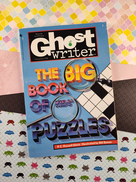 RARE Vintage 1992 1st Printing Ghost Writer, The Big Book of Kids' Puzzles Softcover