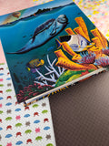 Vintage Keep Safe Underwater Theme Scrapbook Kit/Binder, Like New