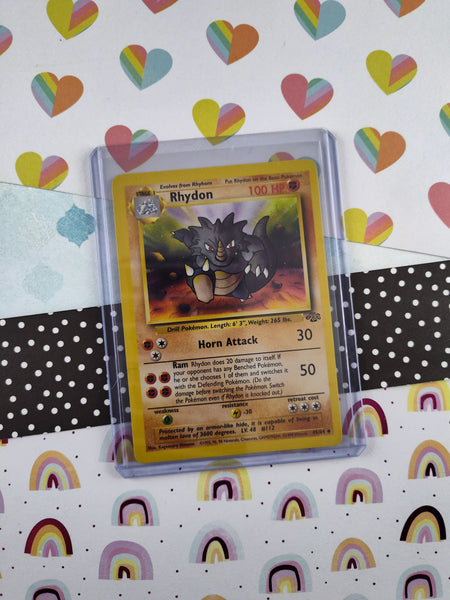 Vintage Uncommon - Rhydon Jungle Non-Holo Pokemon Card 45/64 - NM