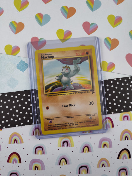 Vintage Common - Machop Base Set 2 Non-Holo Pokemon Card 78/130  - NM