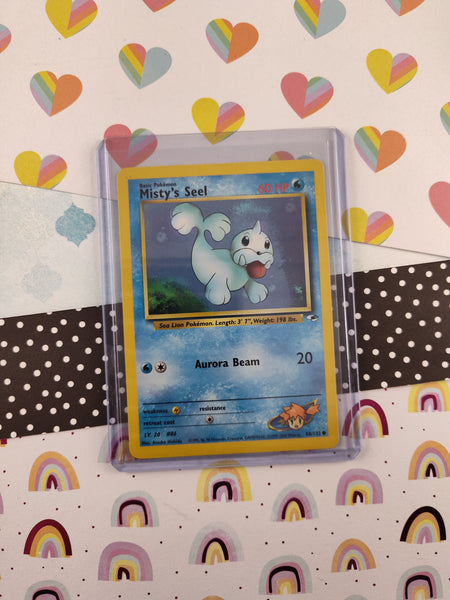 Vintage Common - Misty's Seel Gym Heroes Non-Holo Pokemon Card 88/132  - NM
