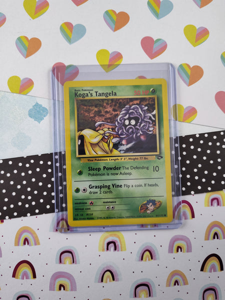 Vintage Common - Koga's Tangela Gym Challenge Non-Holo Pokemon Card 81/132  - NM