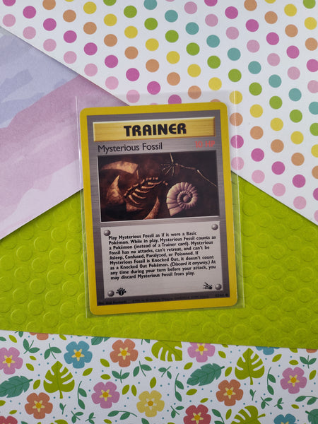 Vintage Common - 1st Edition Mysterious Fossil Pokemon Card  62/62 - LP (E)