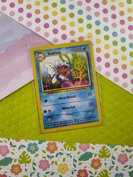 Vintage Uncommon - Seaking Base Set 2 Non-Holo Pokemon Card 60/130 - VG (B)