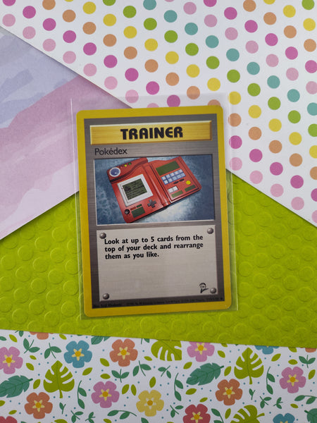 Vintage Uncommon - Pokedex Base Set 2 Non-Holo Pokemon Card 115/130 - VG (C)