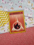 Vintage Energy - 1st Edition Fire Gym Challenge Non-Holo Pokemon Card 128/132 - LP