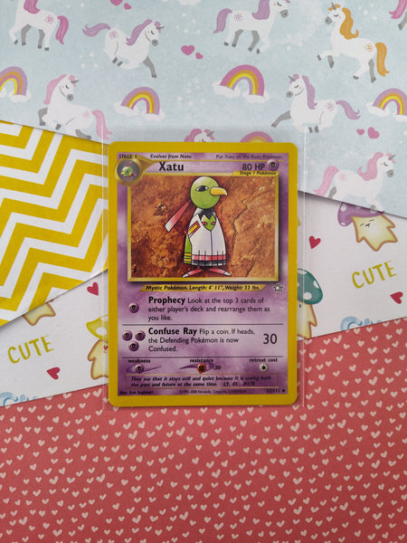 Vintage Uncommon - Xatu Neo Genesis Non-Holo Pokemon Card 52/111 - LP