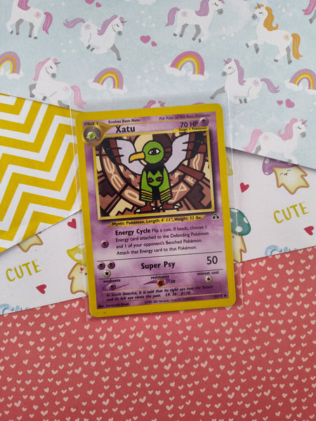 Vintage Uncommon - Xatu Neo Discovery Non-Holo Pokemon Card 52/75 - LP