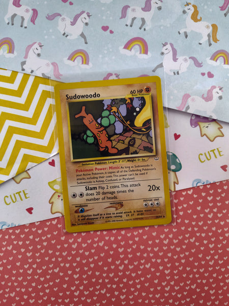 Vintage Rare - Sudowoodo Neo Revelation Non-Holo Pokemon Card 26/64 - VG (B)