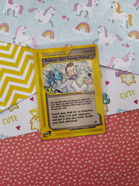 Vintage Uncommon - Professor Elm's Training Method Expedition Non-Holo Pokemon Card 148/165 - VG (B)