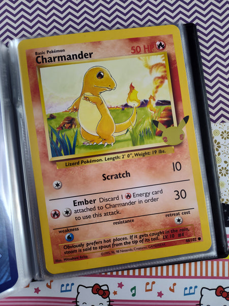 Pokemon TCG - Charmander Celebrations 25th Anniversary Jumbo Full Art Pfaltzcraftsmore Pokemon TCG - Charmander Celebrations 25th Anniversary Jumbo Full Art Pfaltzcraftsmore