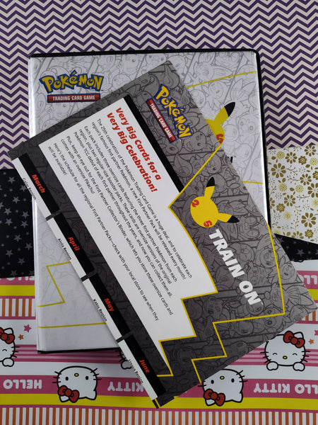 Pokémon TCG Pikachu Celebrations 25th Anniversary Train On Binder Album *No Cards*