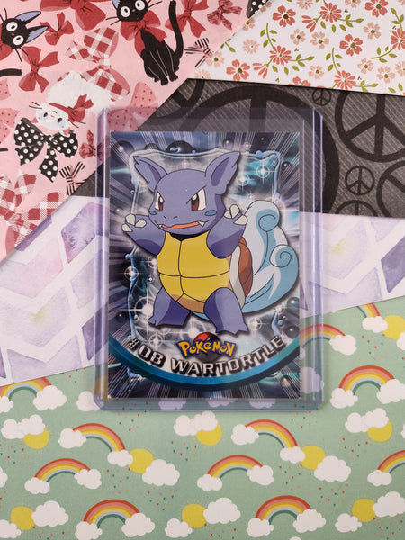 Vintage 1998 Topps Black Label TV Animation Edition #08 Wartortle Non-Holo Pokemon Card - NM
