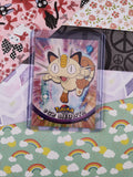 Vintage 1998 Topps 1st Edition Blue Label TV Animation Edition #52 Meowth Non-Holo Pokemon Card - NM