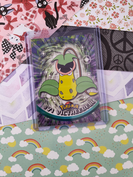 Vintage 1998 Topps 1st Edition Blue Label TV Animation Edition #71 Victreebell Non-Holo Pokemon Card - NM