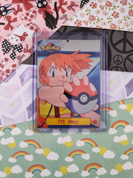 Vintage 1998 Topps Black Label Pokemon TV3 Misty Non-Holo Pokemon Card - NM