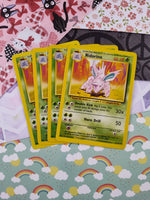 Vintage Uncommon - Set/4 Nidorino Base Set Non-Holo Pokemon Cards 37/102 - LP