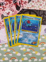 Vintage Uncommon - Set/4 Misty's Tentacool Gym Heroes Non-Holo Pokemon Cards 57/132 - LP