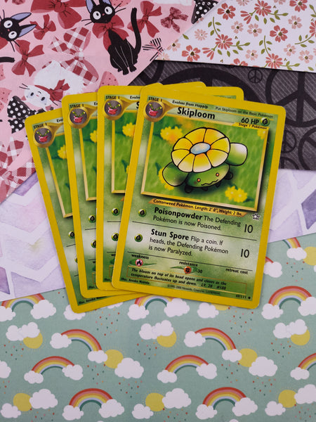 Vintage Uncommon - Set/4 Skiploom Neo Genesis Non-Holo Pokemon Cards 4 Pfaltzcraftsmore Vintage Uncommon - Set/4 Skiploom Neo Genesis Non-Holo Pokemon Cards 4 Pfaltzcraftsmore