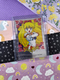 Vintage 1990's Japanese Sailor Moon Sailor Scouts Venus SHINY Trading Sticker - NM