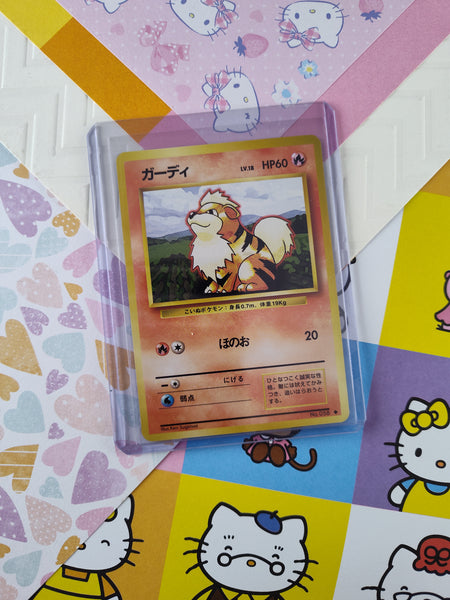 Vintage Uncommon (Japanese) - Growlithe Base Set Pokemon Card #058 - N Pfaltzcraftsmore Vintage Uncommon (Japanese) - Growlithe Base Set Pokemon Card #058 - N Pfaltzcraftsmore