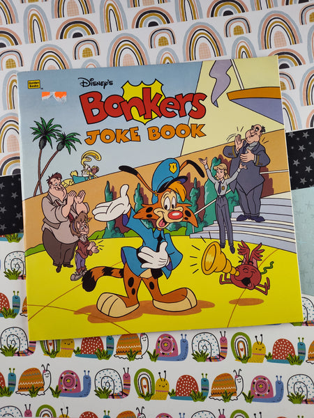 Vintage 1997 "Disney's Bonkers Joke Book" Golden Books Softcover
