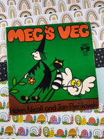 Vintage 1982 Picture Puffin Softcover, Meg's Veg by Helen Nicoll & Jan Pienkowski