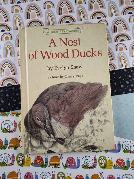 Vintage 1976 I Can Read Book, A Nest of Wood Ducks, Hardcover