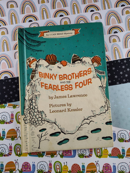 Vintage 1970 I Can Read Mystery, Binky Brothers and the Fearless Four, Hardcover