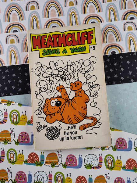 Vintage 1980 Heathcliff Spins a Yarn by George Gately, Softcover