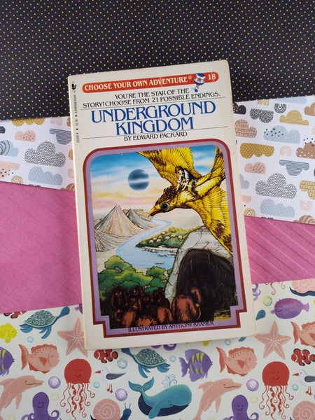 Vintage 1983 1st Printing Choose Your Own Adventure "Underground Kingdom" Softcover