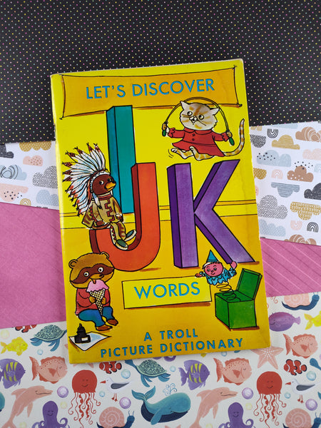 Vintage 1974 Let's Discover Words "I, J, K" A Troll Picture Dictionary Softcover Booklet